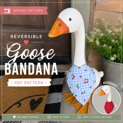 Brooke's Reversible Goose Bandana Sewing Pattern